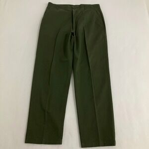 Vtg 80s OG-507 US Army Utility Trousers 36x31 (Fits 34x31) Durable Press Baker